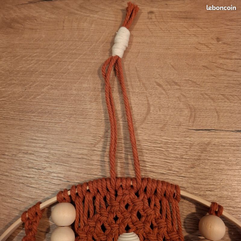 Attrape-Rêves Fait À La Main En Coton Tissé Avec Filet De Rêve En