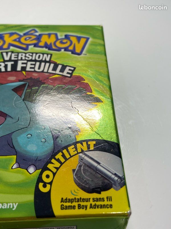 Pokémon Version Vert Feuille Sur Game Boy Advance – Boîte, Notice, Jeu Testé