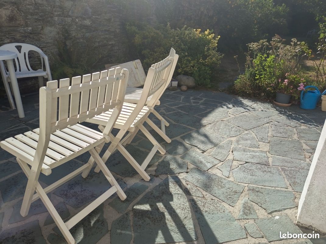 4 chaises pliantes vintage marque Gleizes (image 10)
