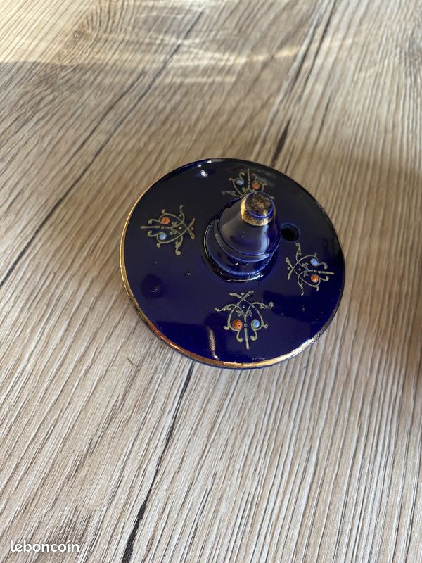 Cache pot et assiette en faïence (image 14)