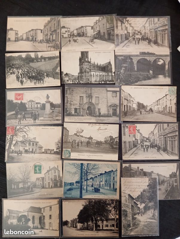 Lot de cartes postales anciennes sur Montaigu Vendée (image 1)