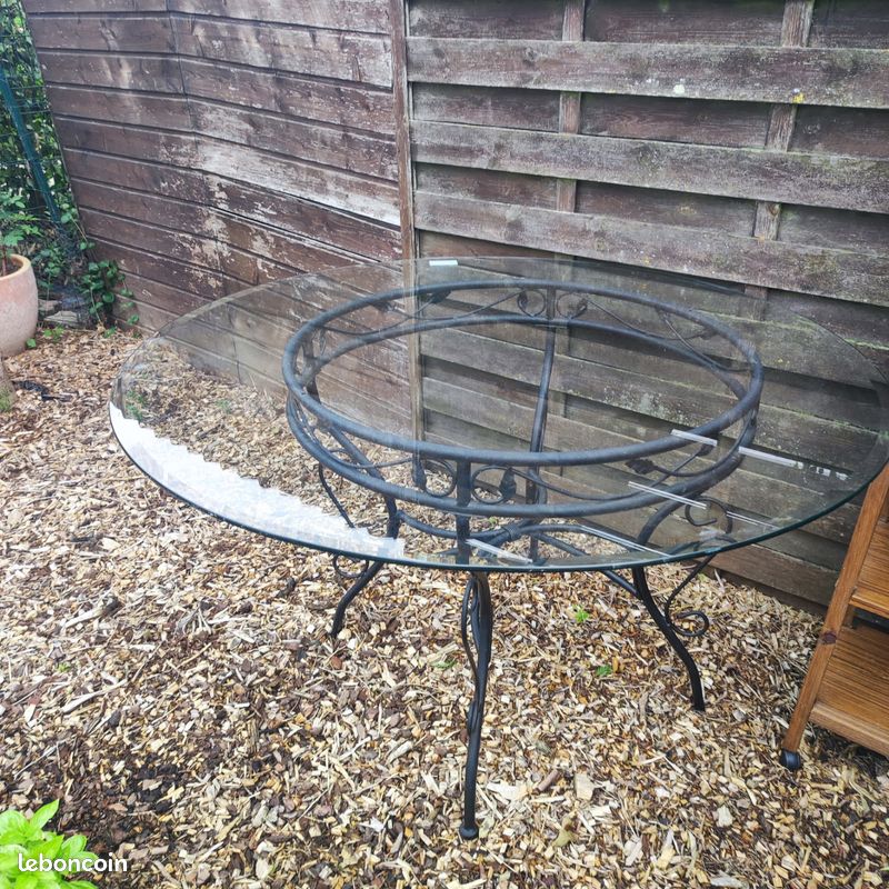 Table en verre 120x70 hauteur (image 1)