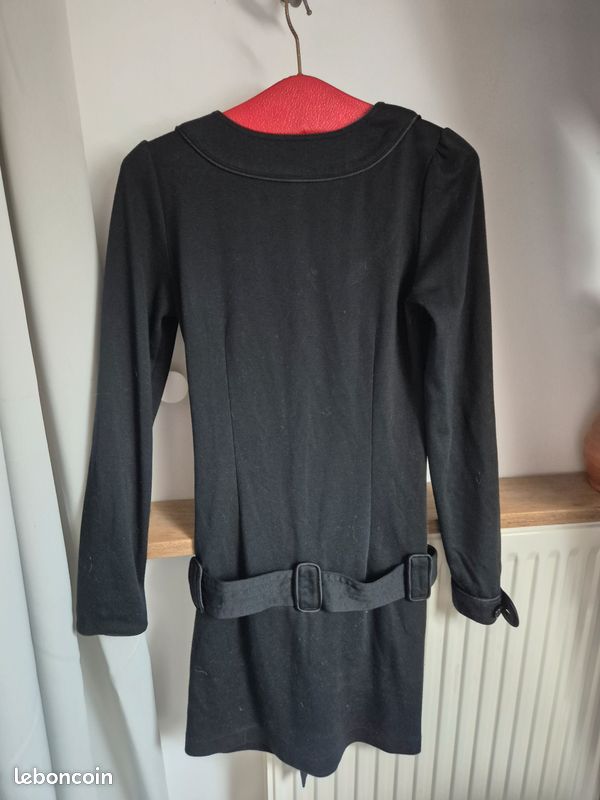 Petite robe noire femme pepe jeans S 36 avec ceinture Vêtements