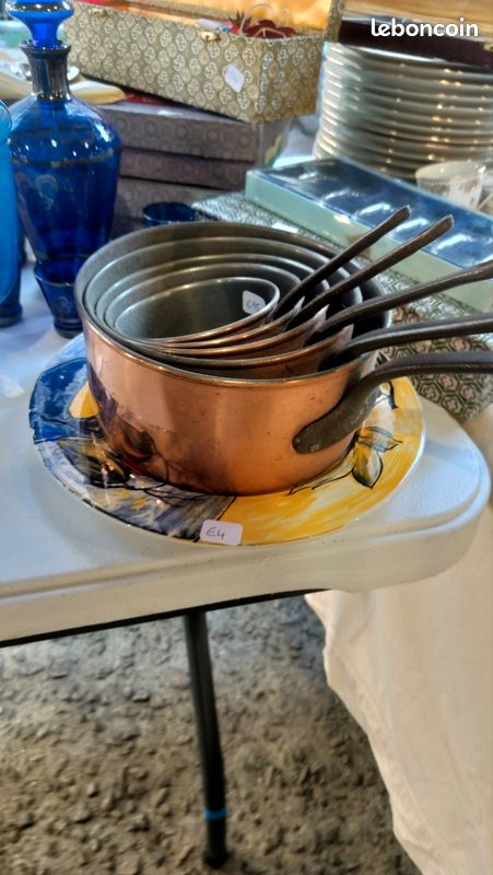 Ensemble de casseroles en cuivre (image 1)