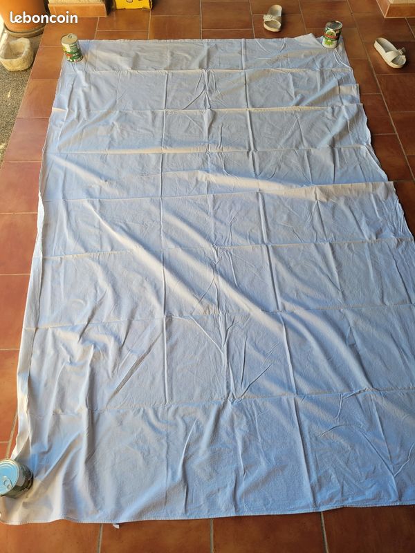 Drap en coton ancien (image 1)