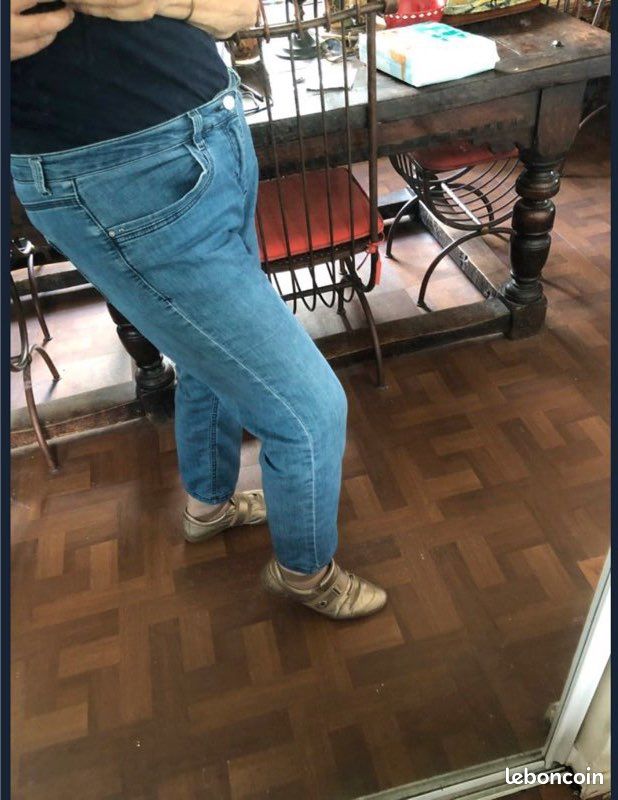 Jeans femme léger bleu (image 2)