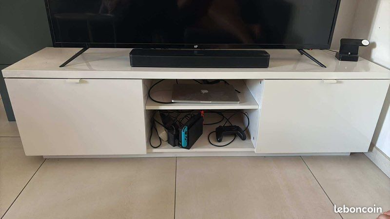 Meuble TV blanc (image 1)