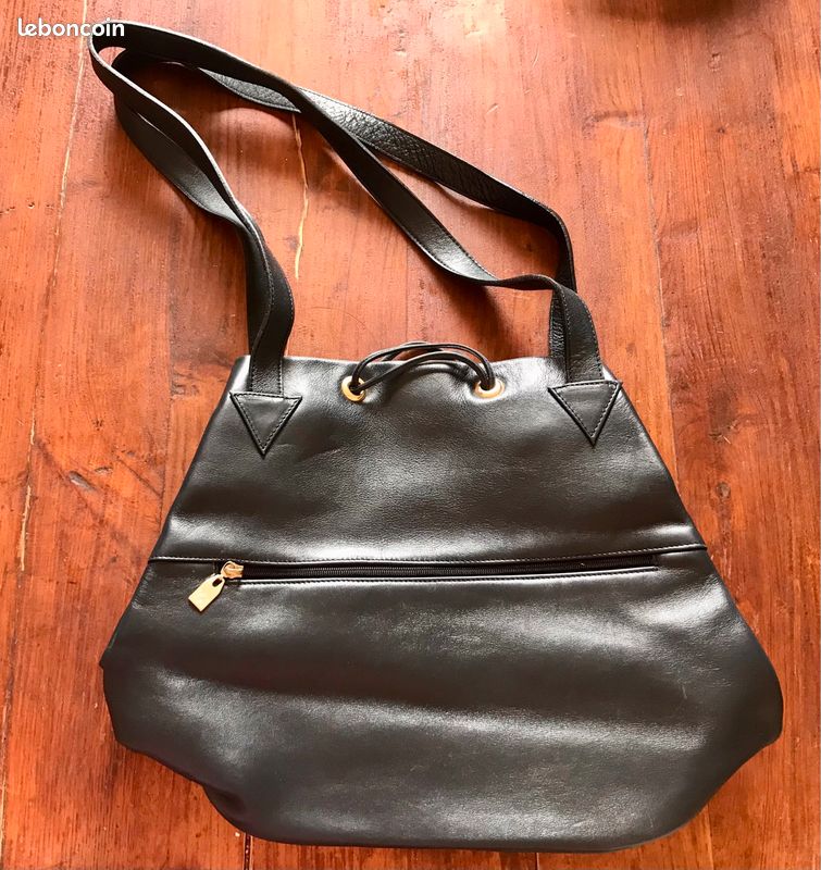 Beau sac à main cuir marine (image 2)