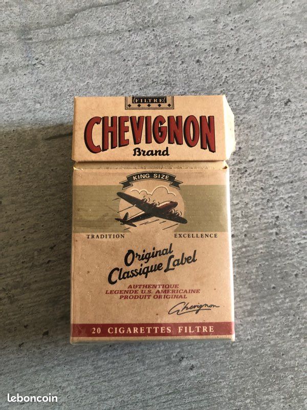 Paquet de cigarettes chevignon d'occasion - Collection