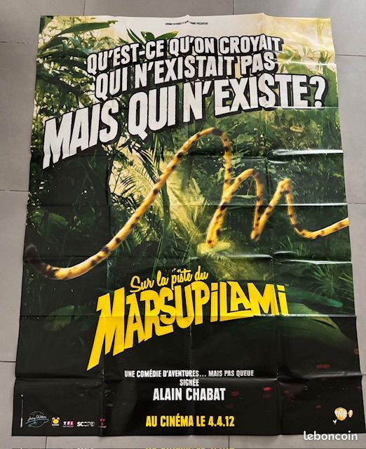 Bandes dessinees le livre et la bd du film marsupilami + 1 poster + 1 peluche marsu (image 18)
