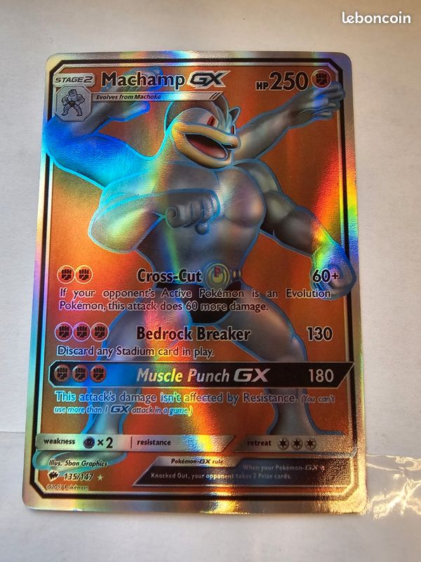 machamp gx pokemon card price Machamp GX 64/147 Burning Shadows Ultra Rare Holo Pokemon Card Light P –  YankeeKicks Online main image 0