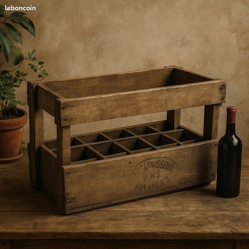 Ancien casier à bouteilles 1930's Ancien casier à bouteilles 1930's