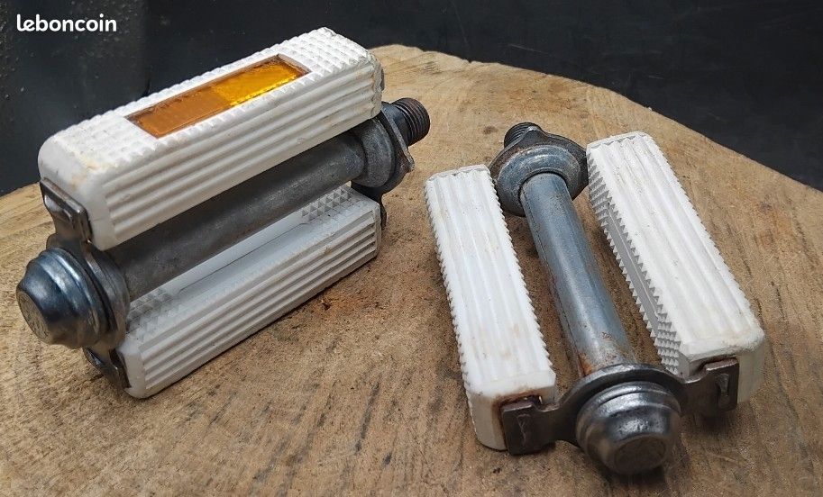 Paire De Pédales Vélo Anciennes Éclair - Acier - Route/Course - Made In France - Années 30/40