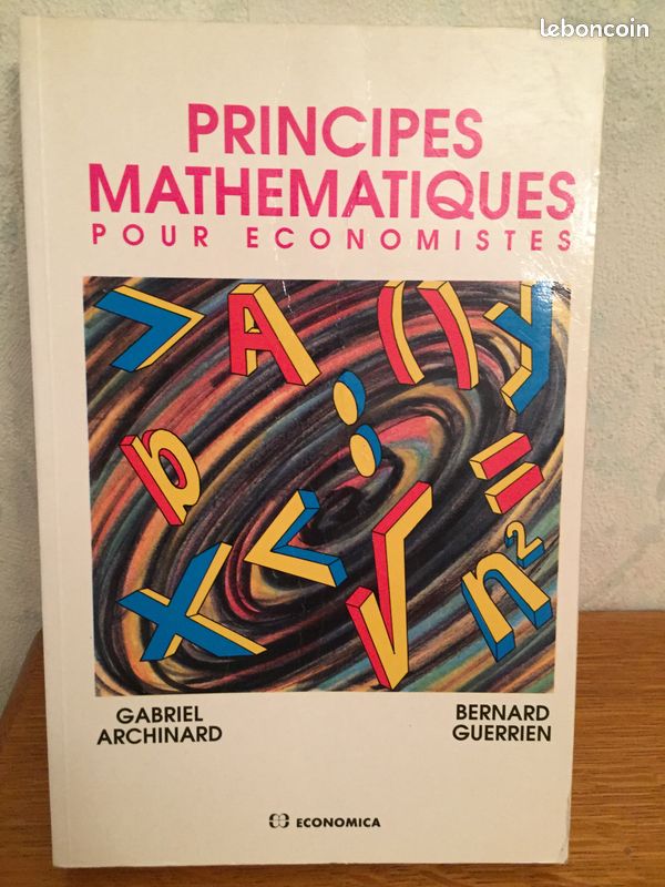 Principes mathématiques pour économistes (image 1)
