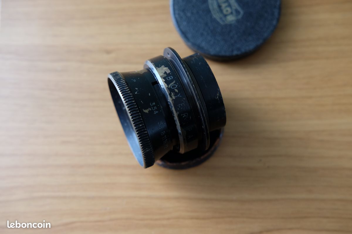 Objectif Ancien Saphir Boyer B 75 – Très Bon état – Optique Française