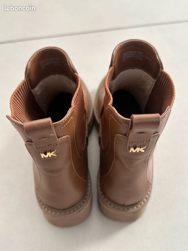 Bottines Merry Scott Camel Taille 37 - Cuir Synthétique Façon Nubuck, à Lacets, Occasion
