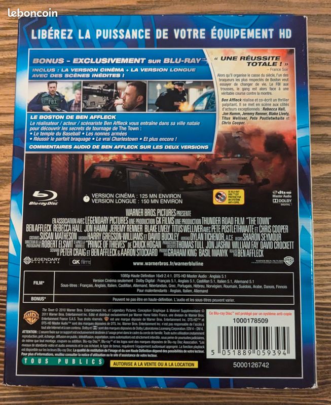 Blu Ray - The Town - Ben Affleck (image 2)