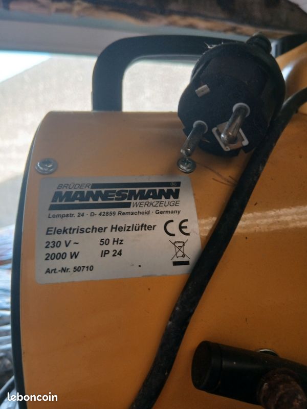 Chaufage electrique portatif surpuisant 2000 w et 3000 w 40 e et 50 e (image 2)