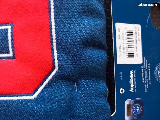 Echarpe Supporter SMU Equipe de France Bleu Blanc Rouge FFF 2