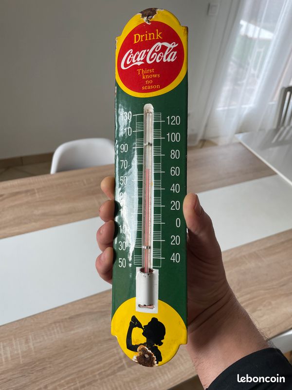 Thermomètre Émaillé Coq 30cm – Arémail – Fabriqué En France – Neuf