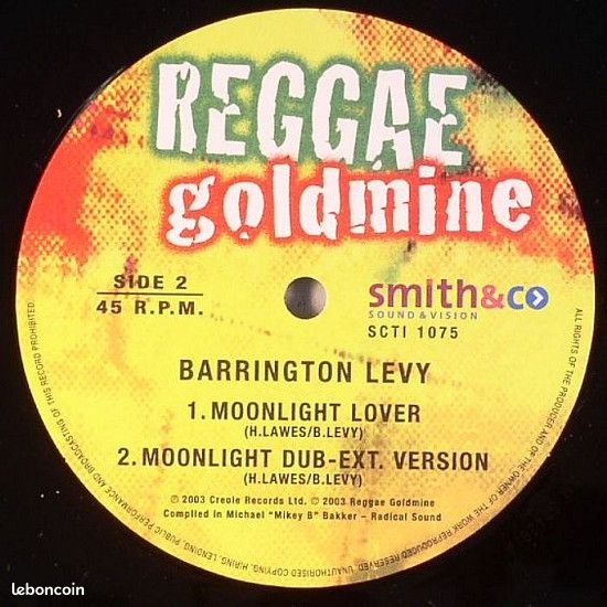 Barrington Levy – Bounty Hunter / Walk 2000 Miles / Moonlight Lover - EP (image 3)