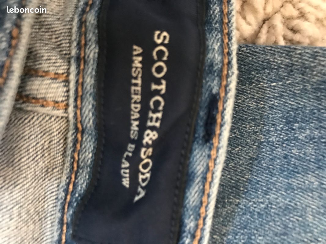 Scotch & Soda Jeans comme neuf 31/32 Unisexe Amsterdams Blauw (image 6)