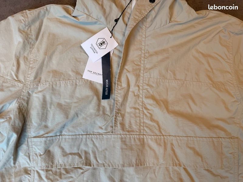 Veste Orvis Vintage Coupe-vent XL - Crème - Doublée - Sportwear