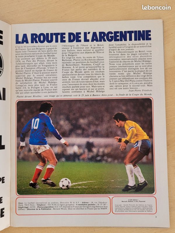 Magazine Onze Football Hors Série - Bon état, Foot Vintage