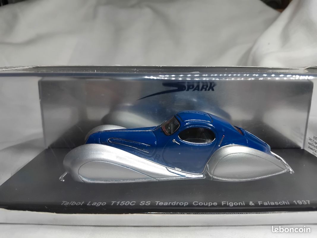 SPARK TALBOT-LAGO T150C SS Teardrop Coupe Figoni Ch 90112 1938 Grey 1.43 EUR 99,00 - FR