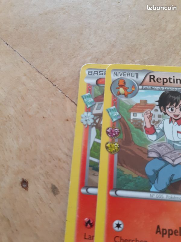 Carte pokemon de collection reptincel,salamèche (image 3)