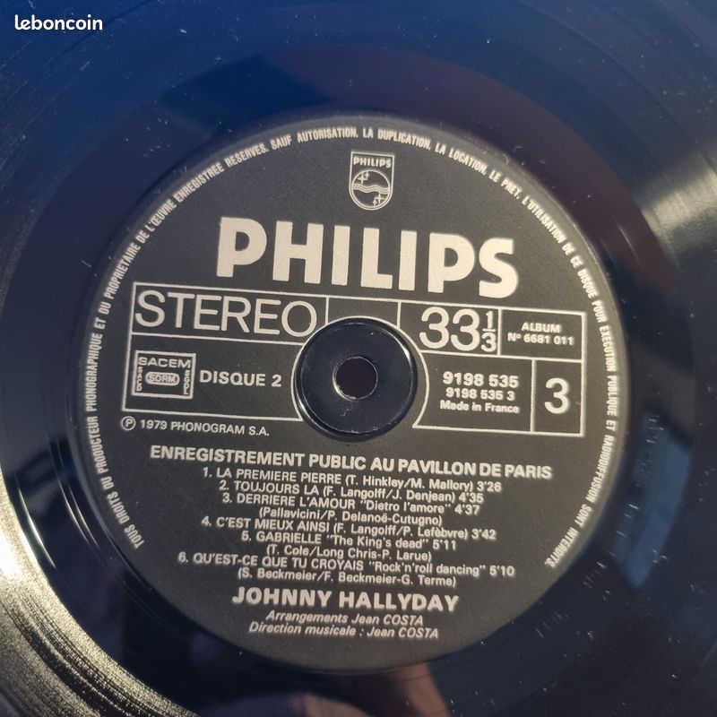 Johnny Hallyday – Pavillon De Paris - 2 X vinyle 33T (image 7)
