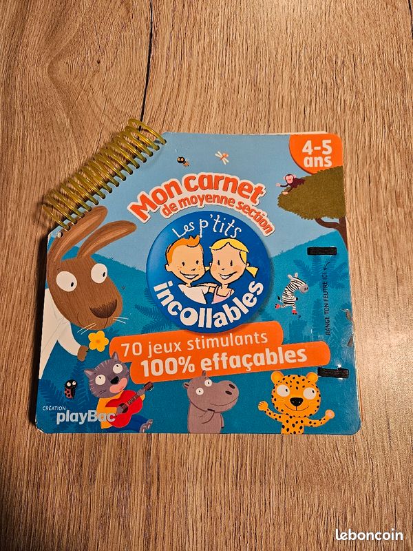 Carnet réutilisable PlayBac - Mon carnet de moyenne section (image 2)