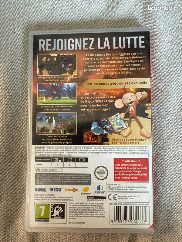 Jeu switch Sonic Forces (image 3)