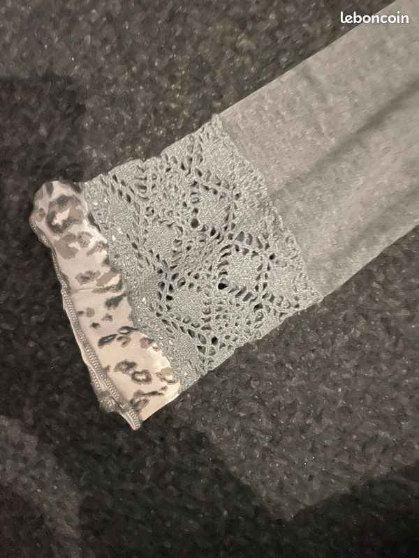 Robe helline Tesini facon leopard gris (image 5)