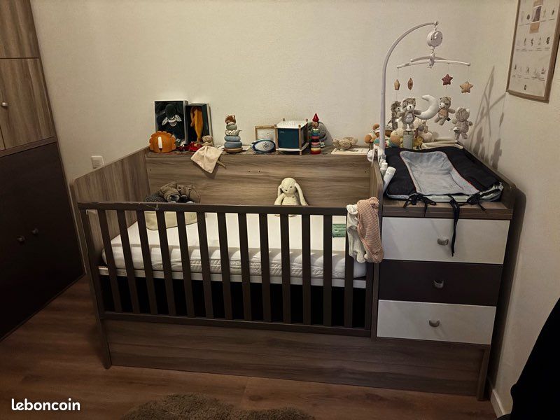 Lit bébé Sauthon évolutif (image 1)