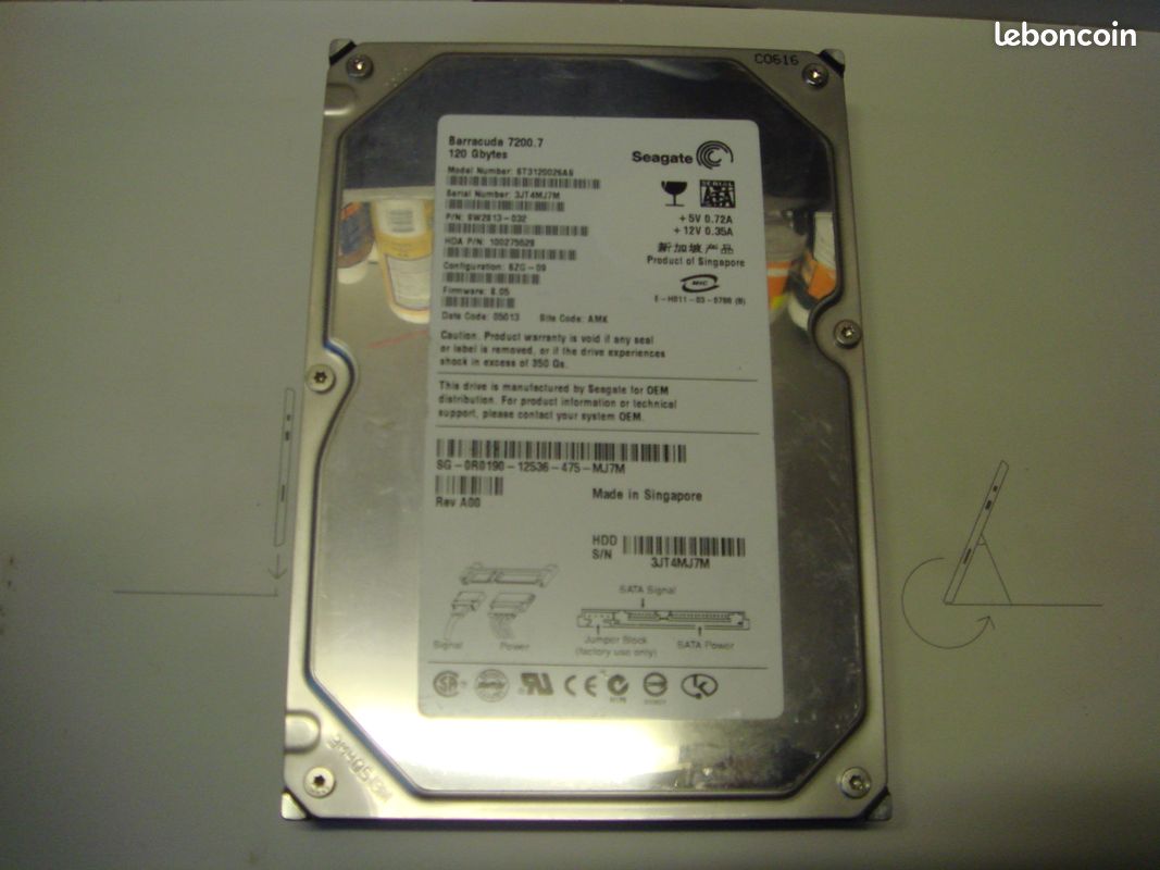 Lot de 48 disques durs HDD 3,5 pouces SATA HS