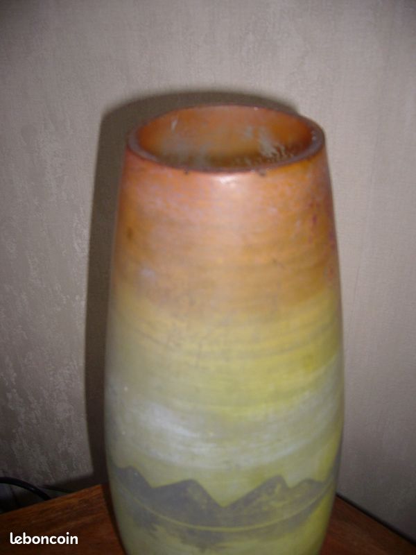 Grand vase en pâte de verre (image 2)