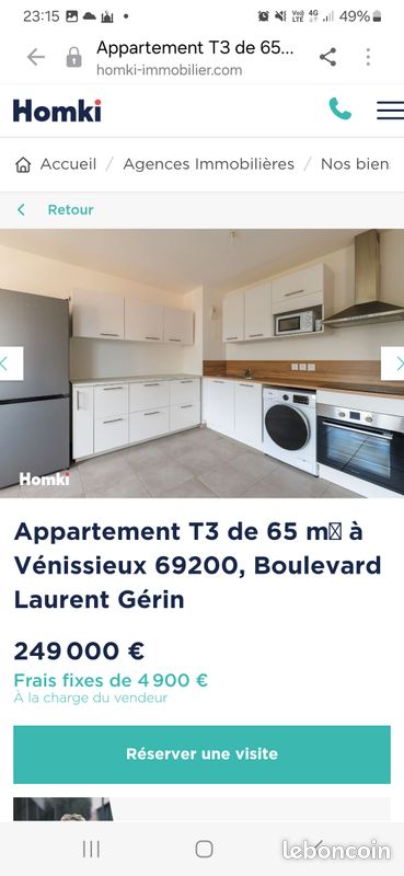 Appartement 3 pièces 65 m² · à Vénissieux · 65 m² · 255 000 €