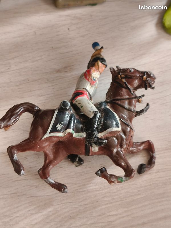 Lot De Jouets Anciens Starlux - Soldats Militaires, Fanfare, Cavaliers à Cheval - Occasion, Collection Vintage
