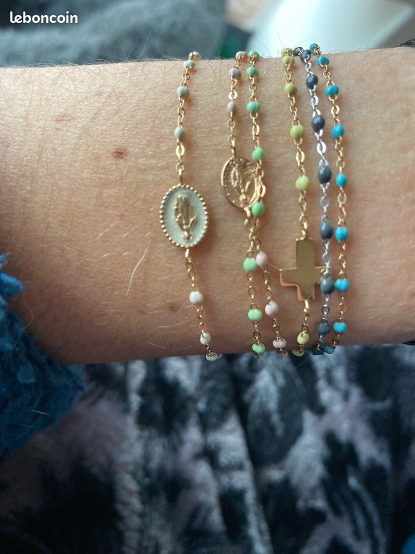 Gigi Jewelry Bracelet Gigi Clozeau Croix Bracelet Gigi Clozeau Or