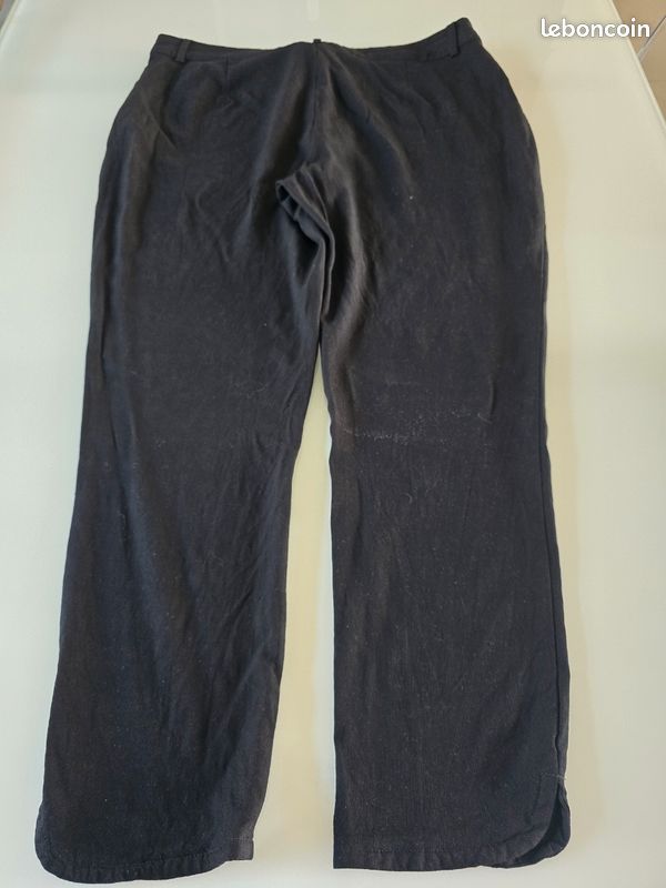 Pantalon Cargo Noir Kiabi Femme Taille 42 - Occasion Très Bon État