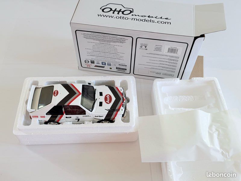 NEUF OttOmobile AUDI SPORT Quattro 1984 Pikes Peak 1er Mouton 1/18 Monté OT591 – Miniature 1:18 - Boîte + Surboîte - OT 591 Otto (image 12)