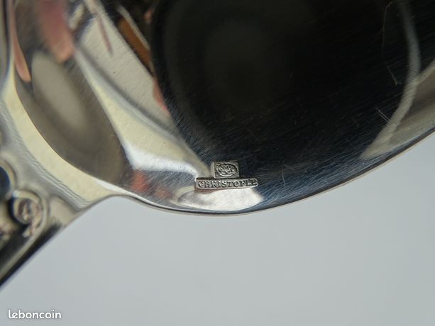 Christofle 12 Cuchara de Sopa de Metal Plateado Modelo Concha Berain 4