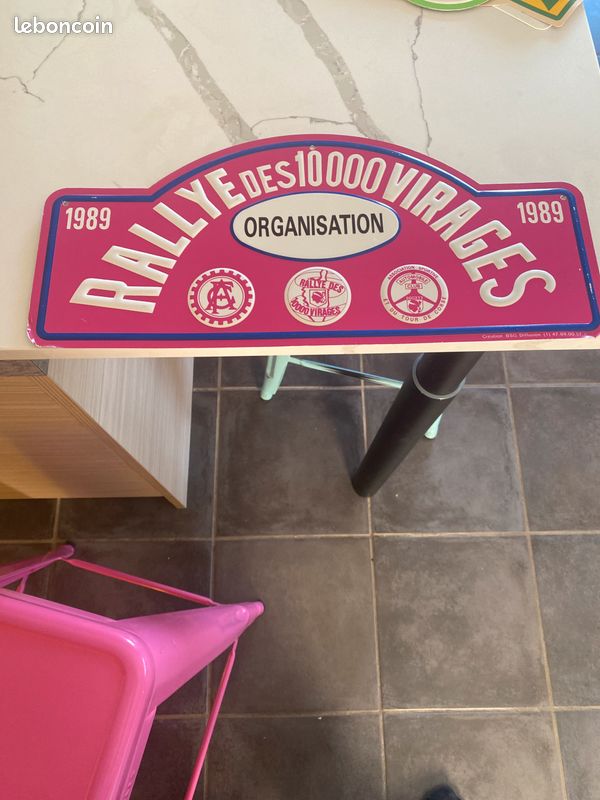 Plaque De Rallye Ronde Du Valentinois - 1989, Collection Auto Vintage