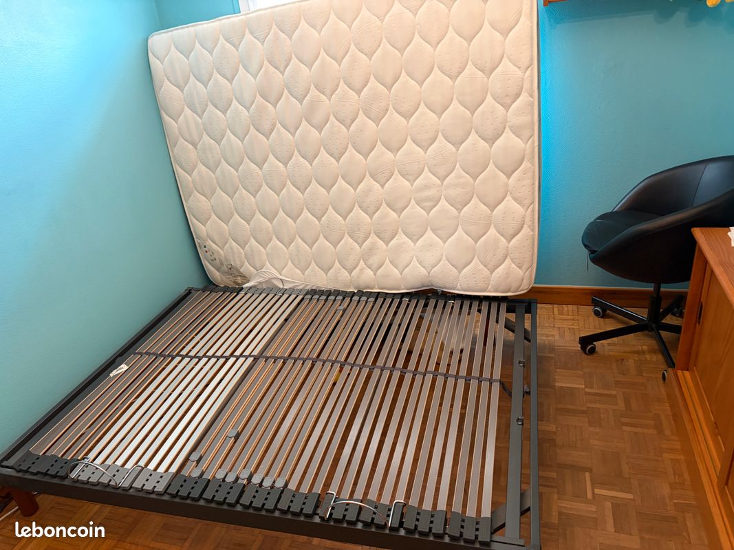 Lit électrique EBAC avec matelas (image 1)