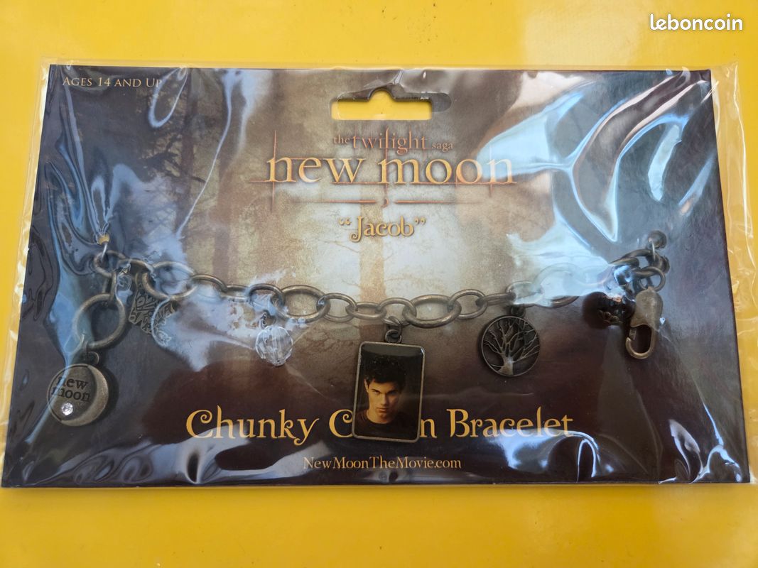 Bracelet The Twilight Saga New Moon Chunky Charm Jacob - NECA 2010 - Neuf (image 1)