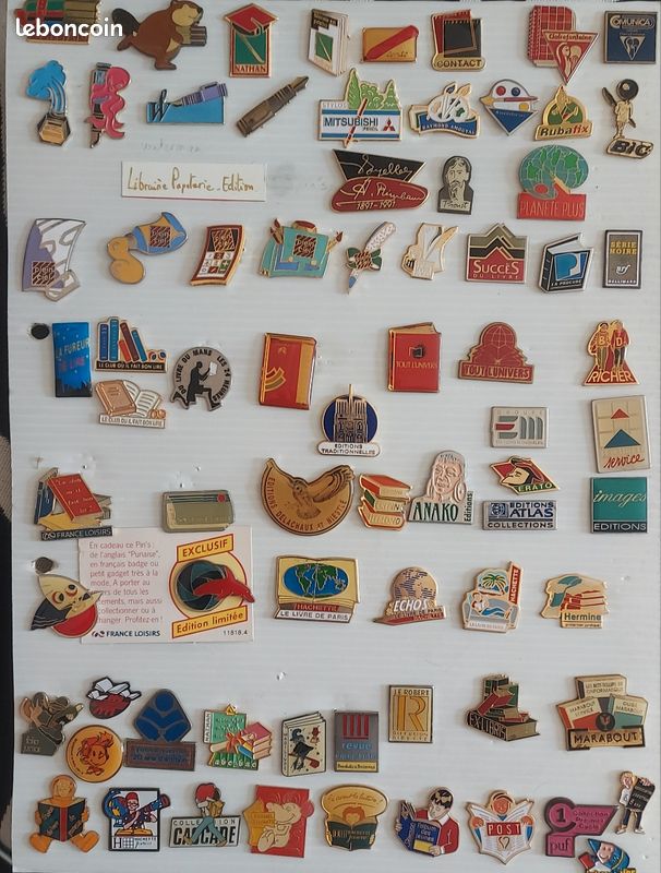 Lot 155 pin's collection PRESSE EDITION PAPETERIE (image 2)