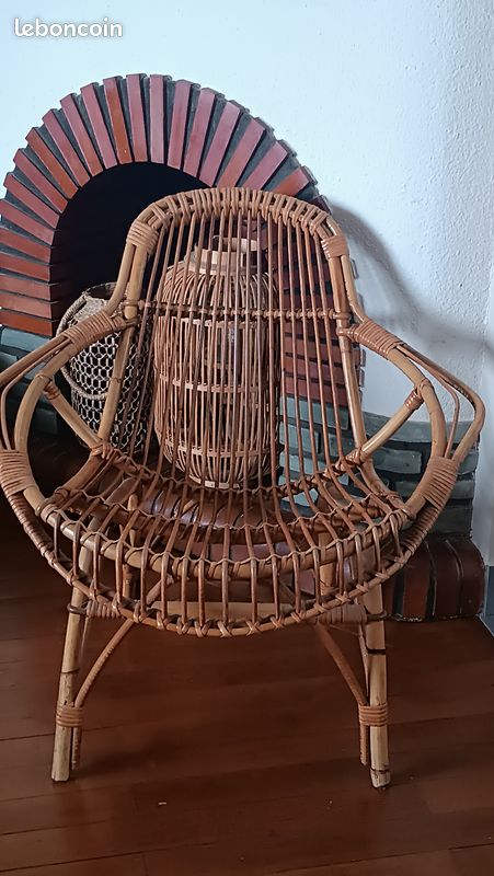 Fauteuil rotin (image 2)