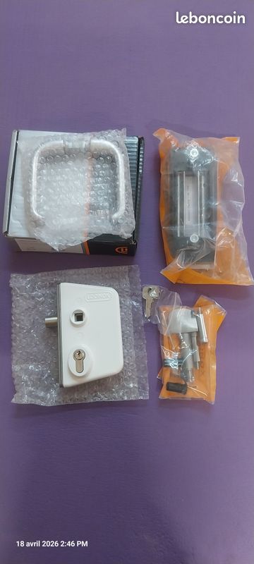 Serrure locinox pour portail coulissant avec gâche (image 1)