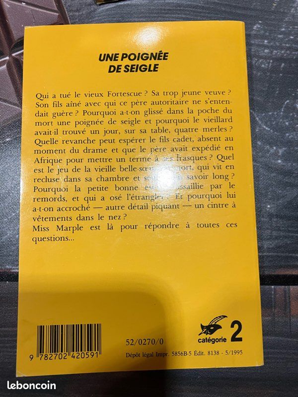 Une poignée de seigle Agatha Christie (image 3)